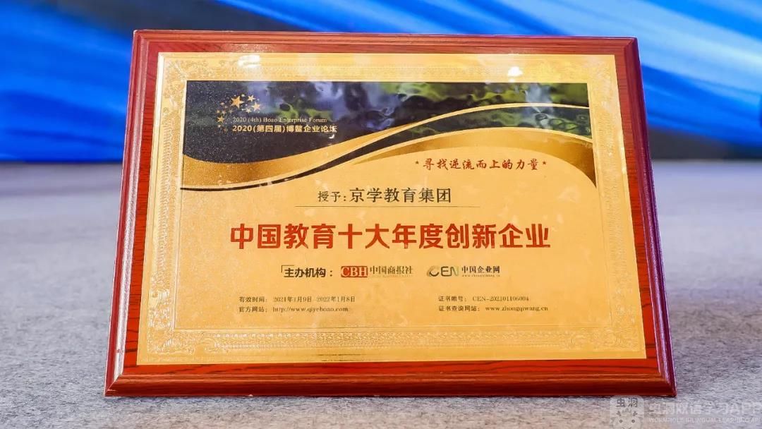 “中国十大年度创新企业”奖